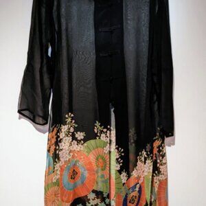Harari Silk Chiffon Jacket, Size Large